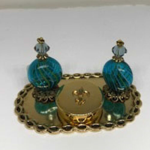 DeLux Hand Blown Perfume Set